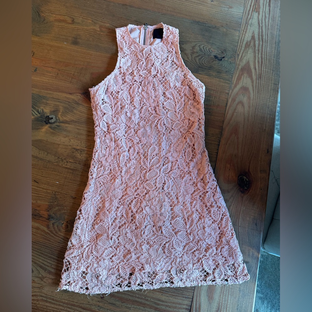 NBD Blush Lace Mini Dress XS